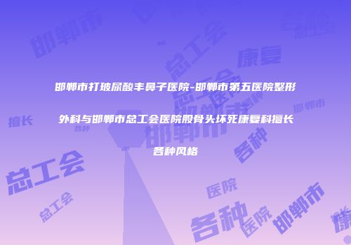 邯郸市打玻尿酸丰鼻子医院-邯郸市第五医院整形外科与邯郸市总工会医院股骨头坏死康复科擅长各种风格